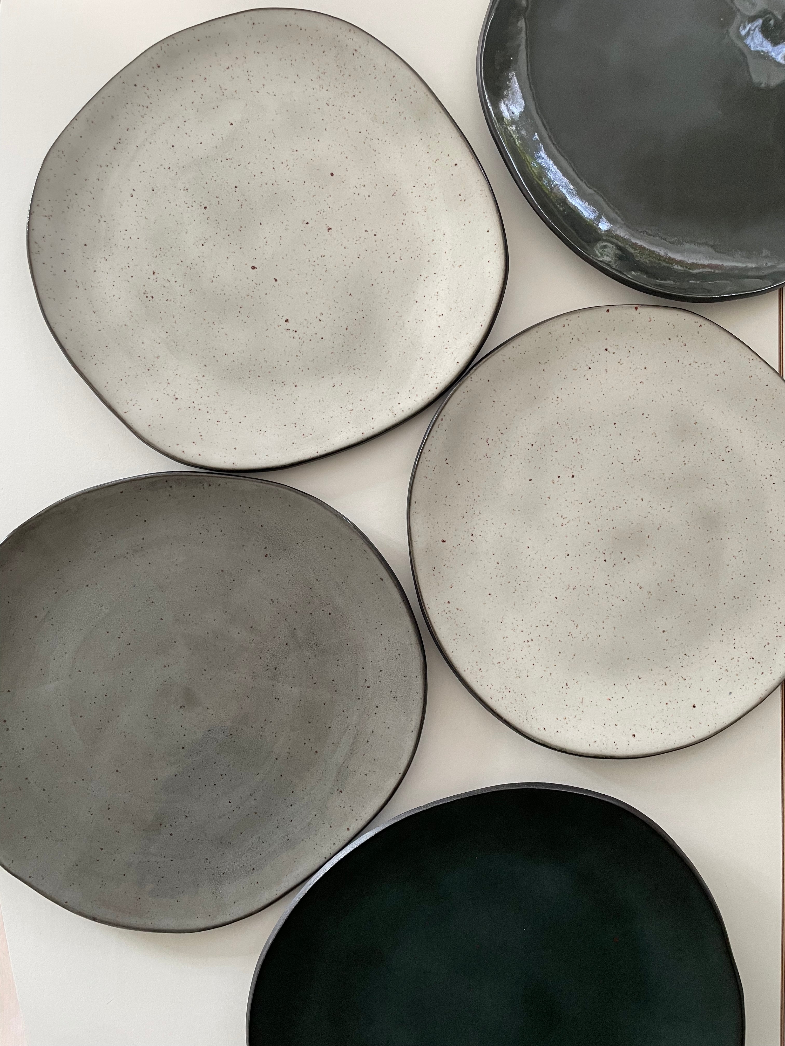 Plates - black clay